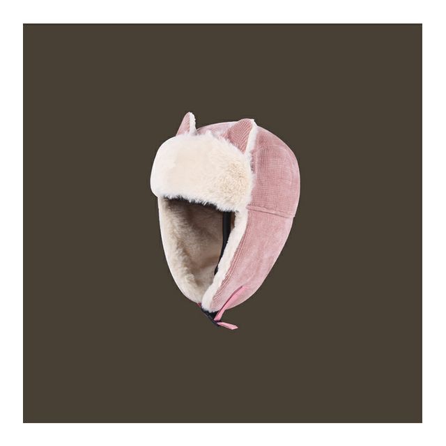 Cat Hat Chenille Ear Trapper