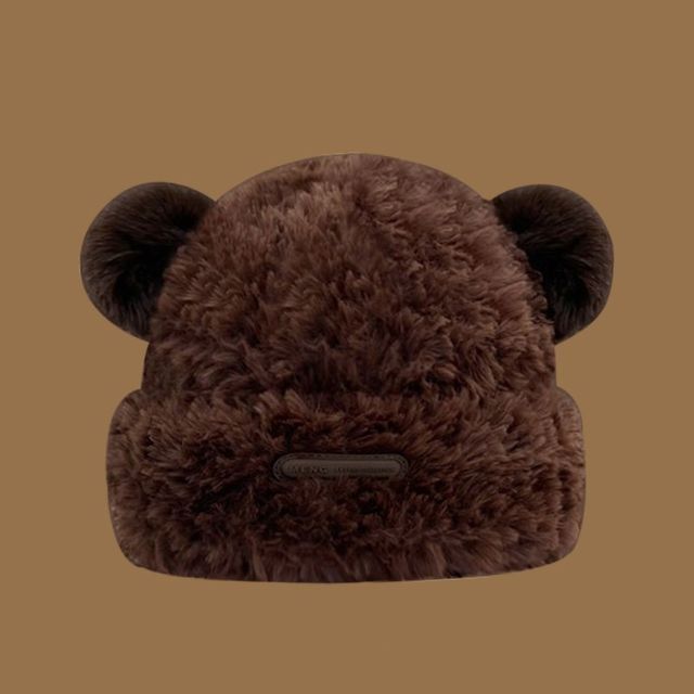 Ear Fur Faux Beanie
