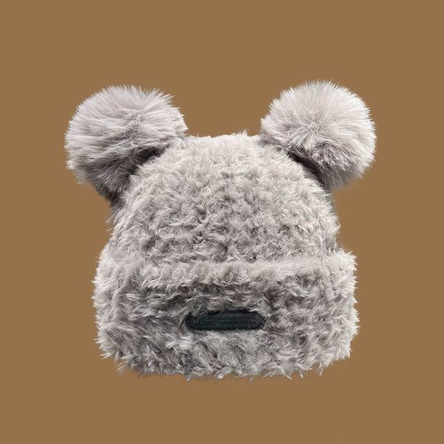 Ear Fur Faux Beanie