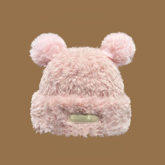 Ear Fur Faux Beanie