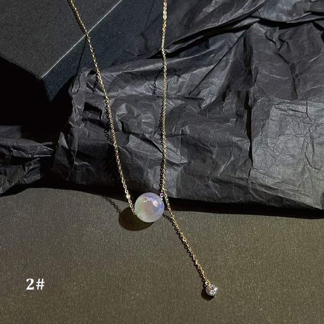 Pearl Faux Necklace Alloy