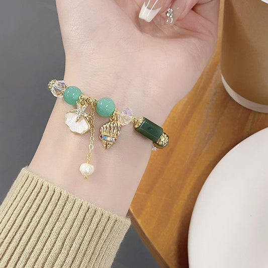 Star Charm Faux Crystal Bracelet