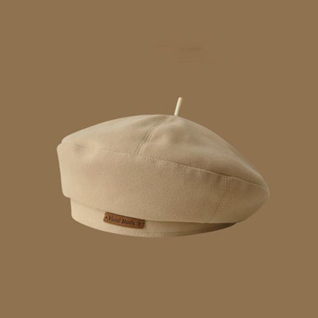 Beret Applique Lettering Hat