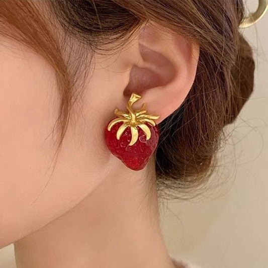 Strawberry Stud Earring