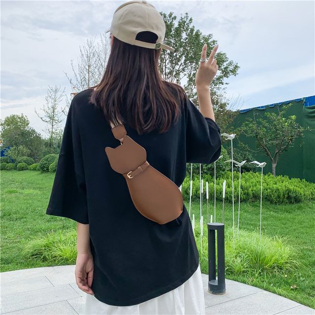 Leather Sling Bag Animal Faux