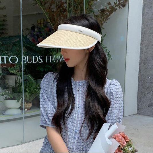 Contrast Visor Trim Sun Straw