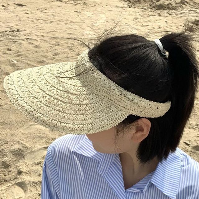 Sun Straw Plain Visor