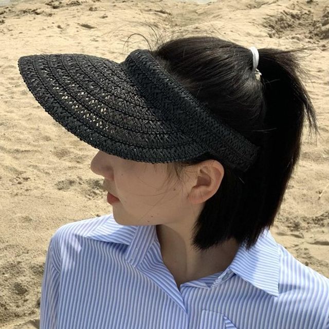 Sun Straw Plain Visor