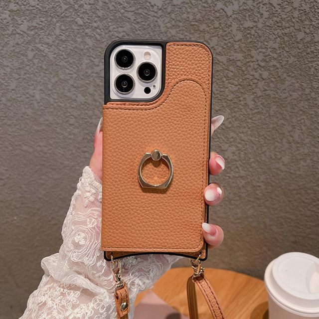 Holder Case Phone Leather Card Faux