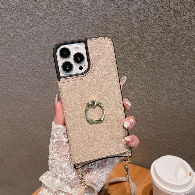 Holder Case Phone Leather Card Faux