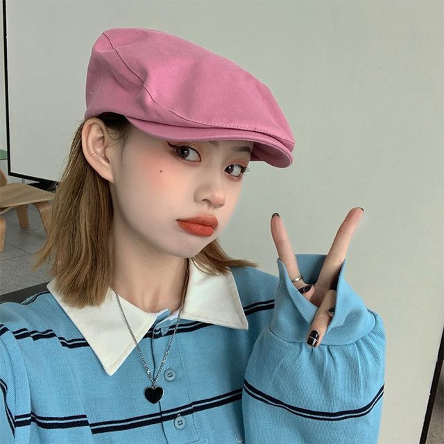 Flat Cap Lettering Embroidered