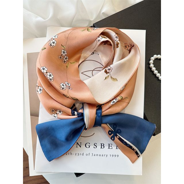 Floral Scarf Silk