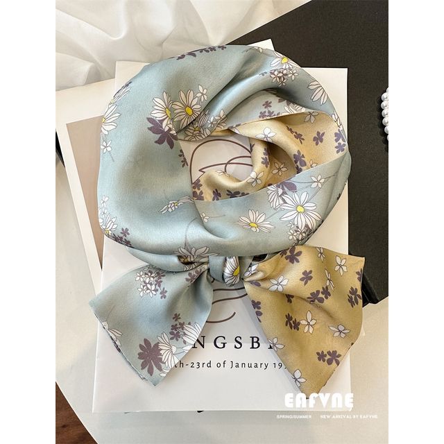 Floral Scarf Silk