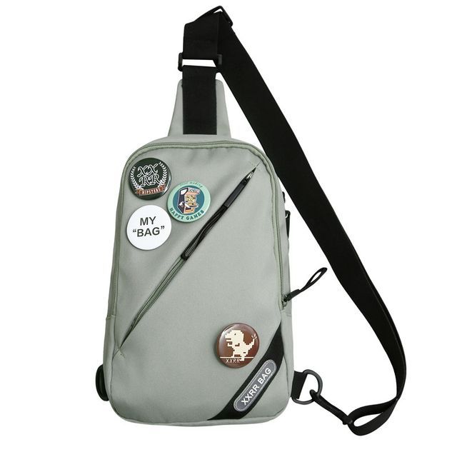 / Charm Bag Applique Nylon Sling Set Badge Lettering