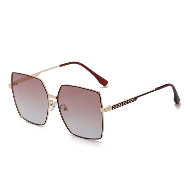 Square Metal Frame Sunglasses