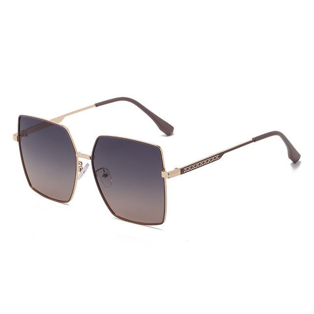 Square Metal Frame Sunglasses