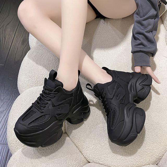 Plain Sneakers Platform