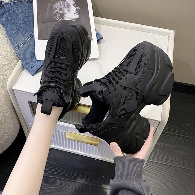 Plain Sneakers Platform