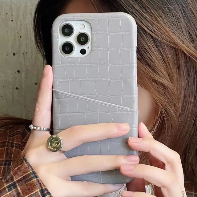 Card Phone Leather Faux Case Holder