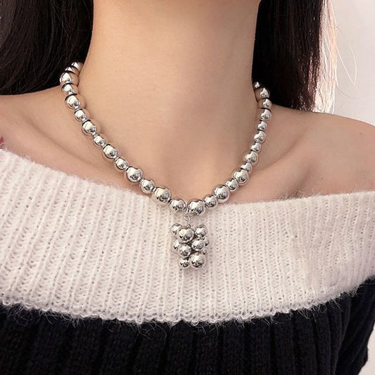 Choker Alloy Bead Pendant