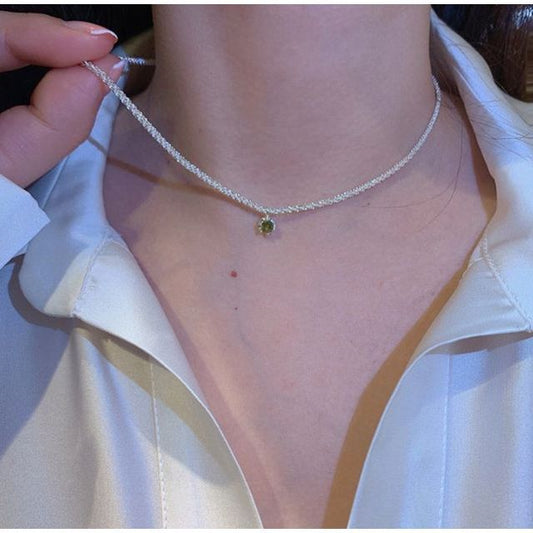 Choker Pendant Rhinestone Alloy