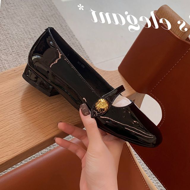 Block Pumps Jane Designs) Heel Plain Mary (Various