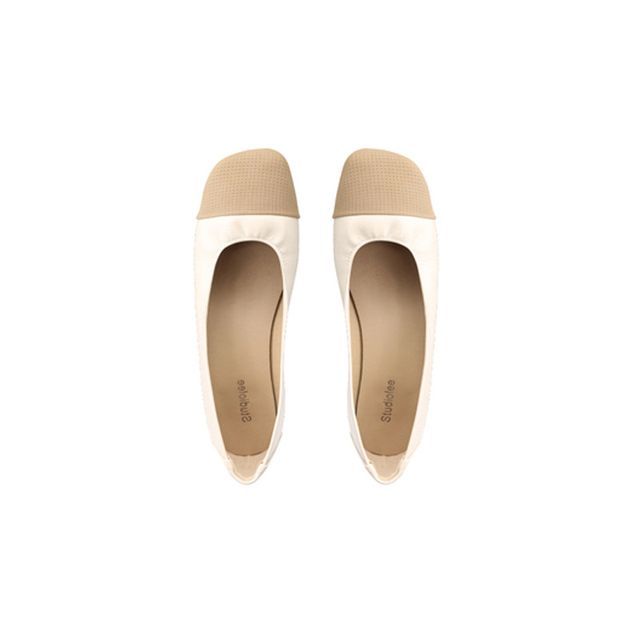 Flats Square-Toe Two-Tone