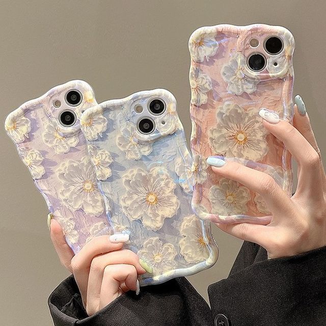 Phone Print Flower Case