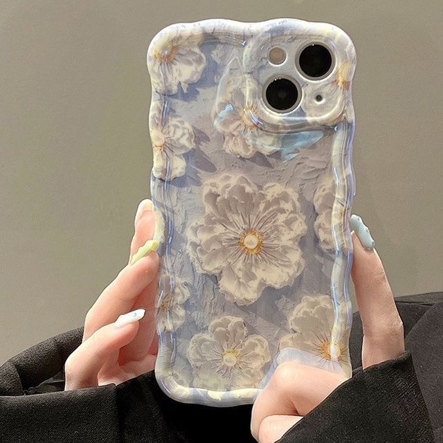 Phone Print Flower Case