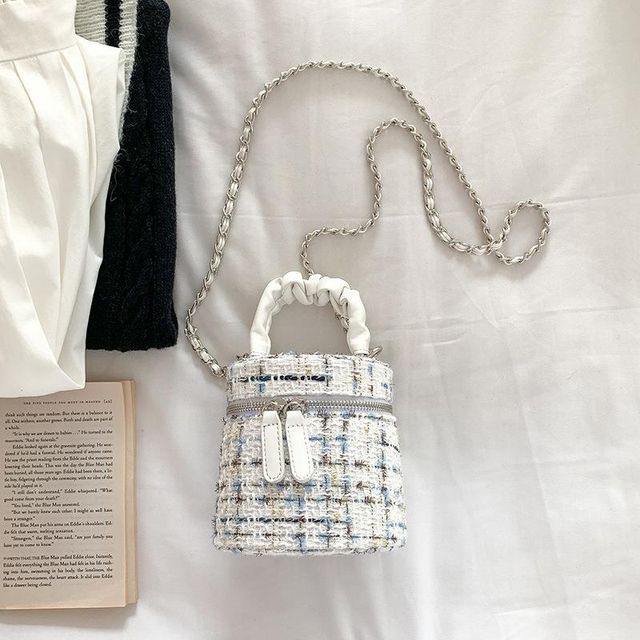 Zip Bag Crossbody Tweed