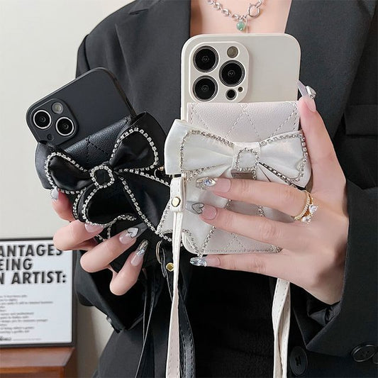 Holder Case Embellished Card Phone