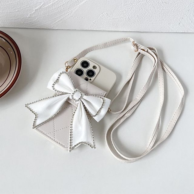 Holder Case Embellished Card Phone