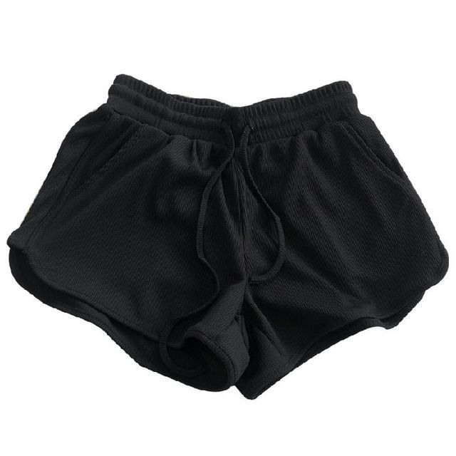 Drawstring Shorts Waist Plain Sweat