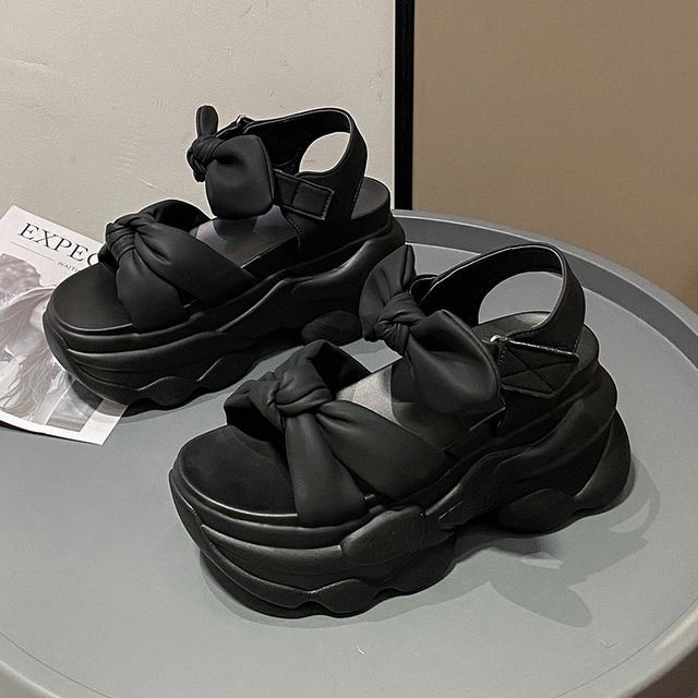 Sandals Platform Bow