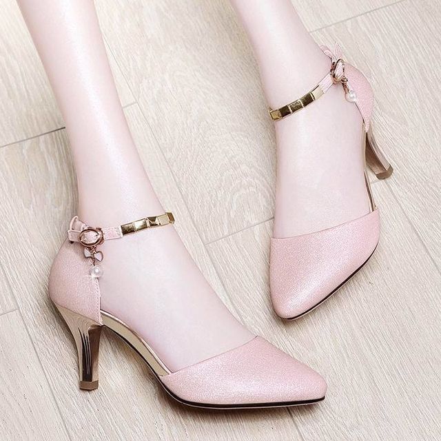 Strap Heel Sandals High Ankle