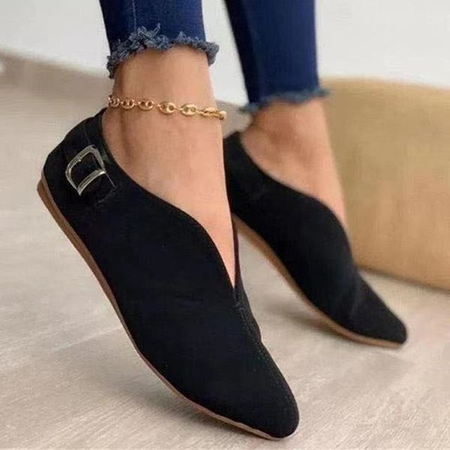 Chain Flat Strap Slip-Ons