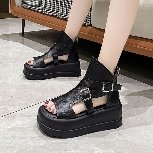 Top Peep Sandals Toe Platform High