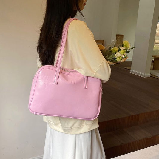 Bag Plain Carryall Faux Leather