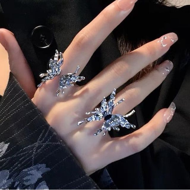 Ring (various Open designs) / Set Alloy Butterfly