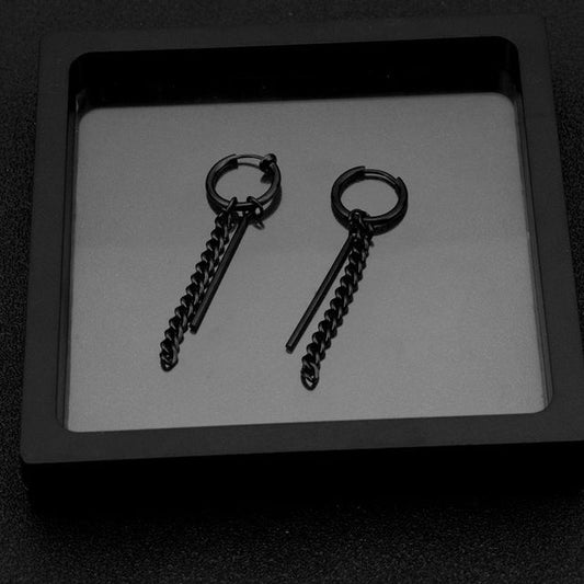 Stainless Steel Fringed Earring