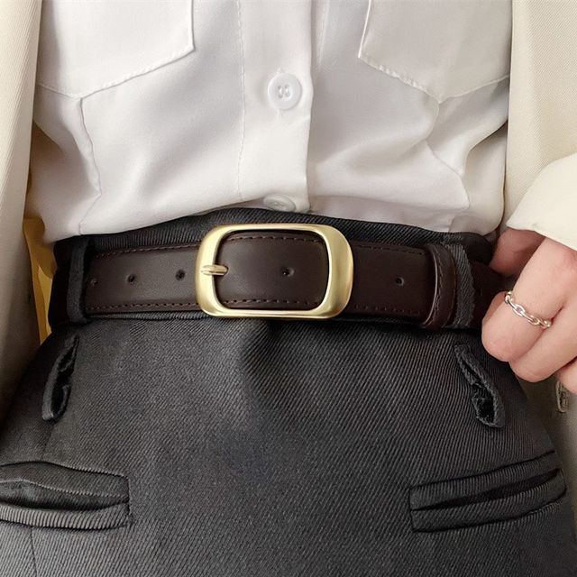Faux Leather Belt