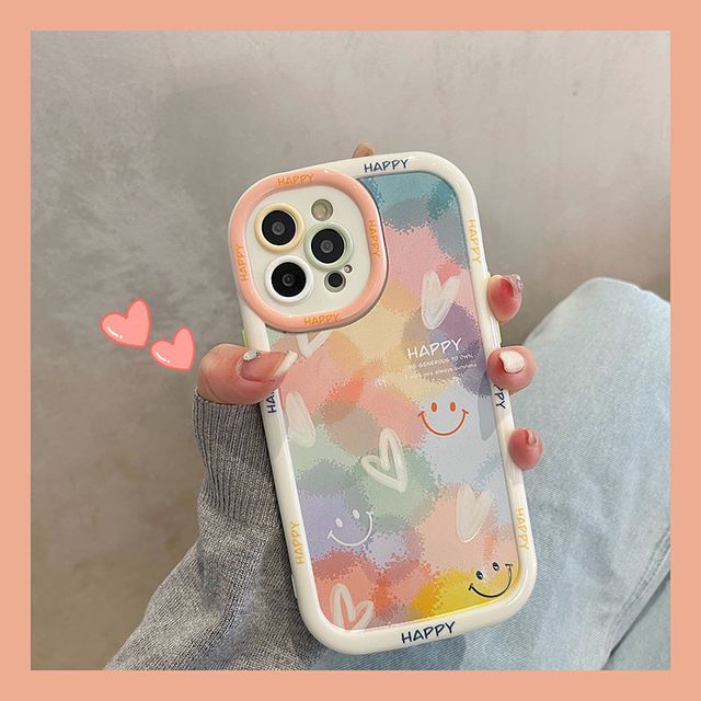 Case Heart Phone Smiley