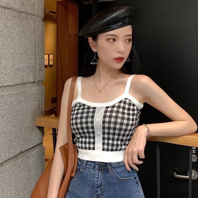 Cami Plaid Top
