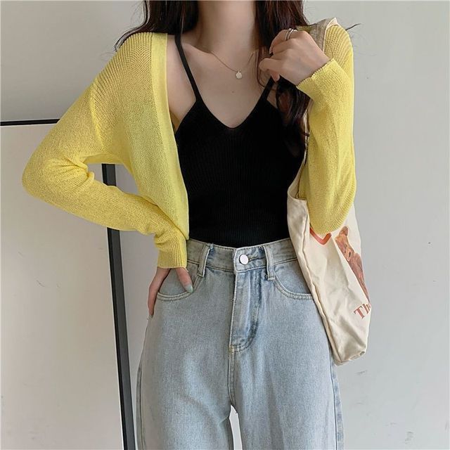 Bolero Plain Cardigan