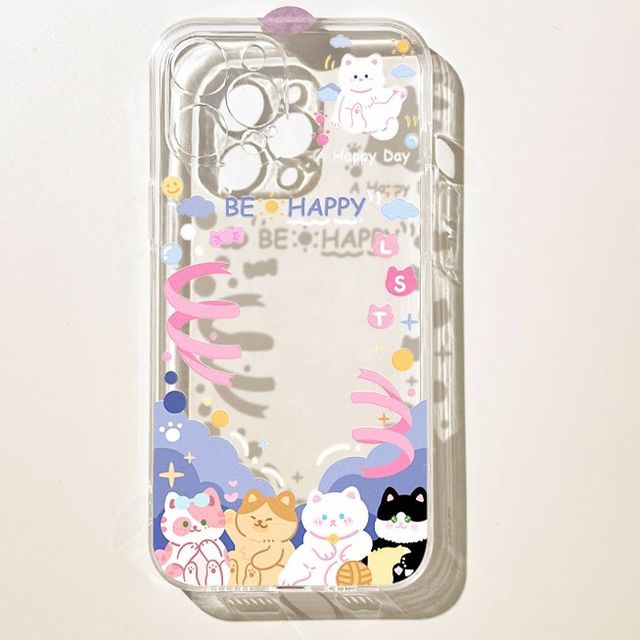Phone Transparent Case Cat