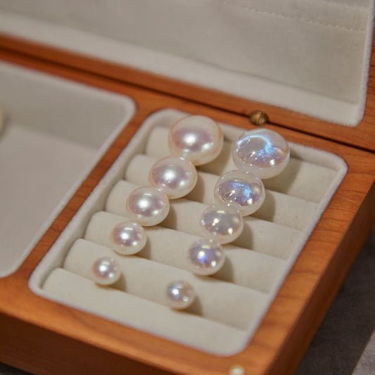 Stud Pearl Earring Faux Clip-On /