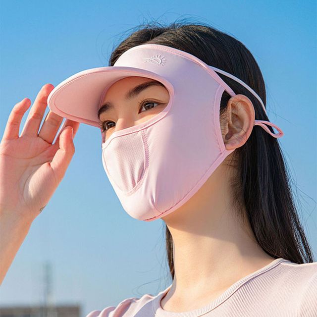 Face Brim Cover Plain Sun with Protection
