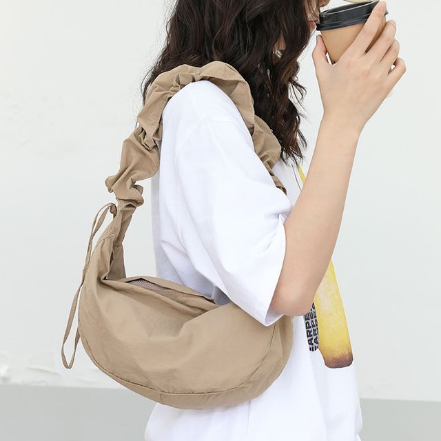 Nylon Hobo Drawstring Plain Bag