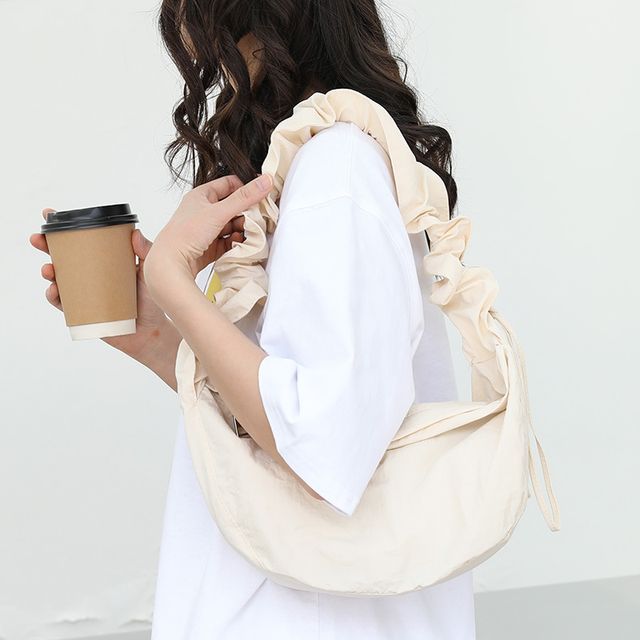 Nylon Hobo Drawstring Plain Bag