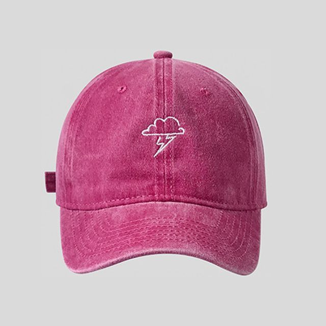 Cloud Lightning Cap Baseball Embroidered